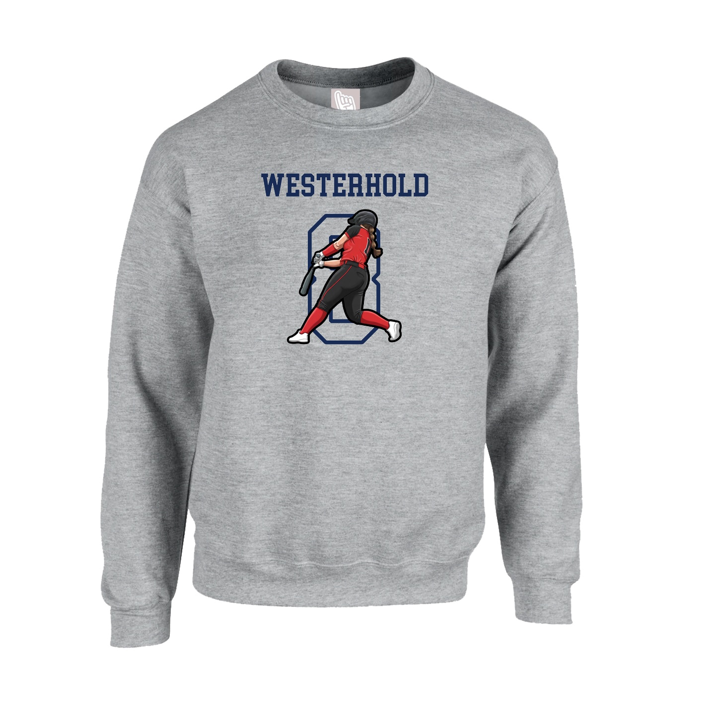 Fleece Crew — Shirsey in Grey