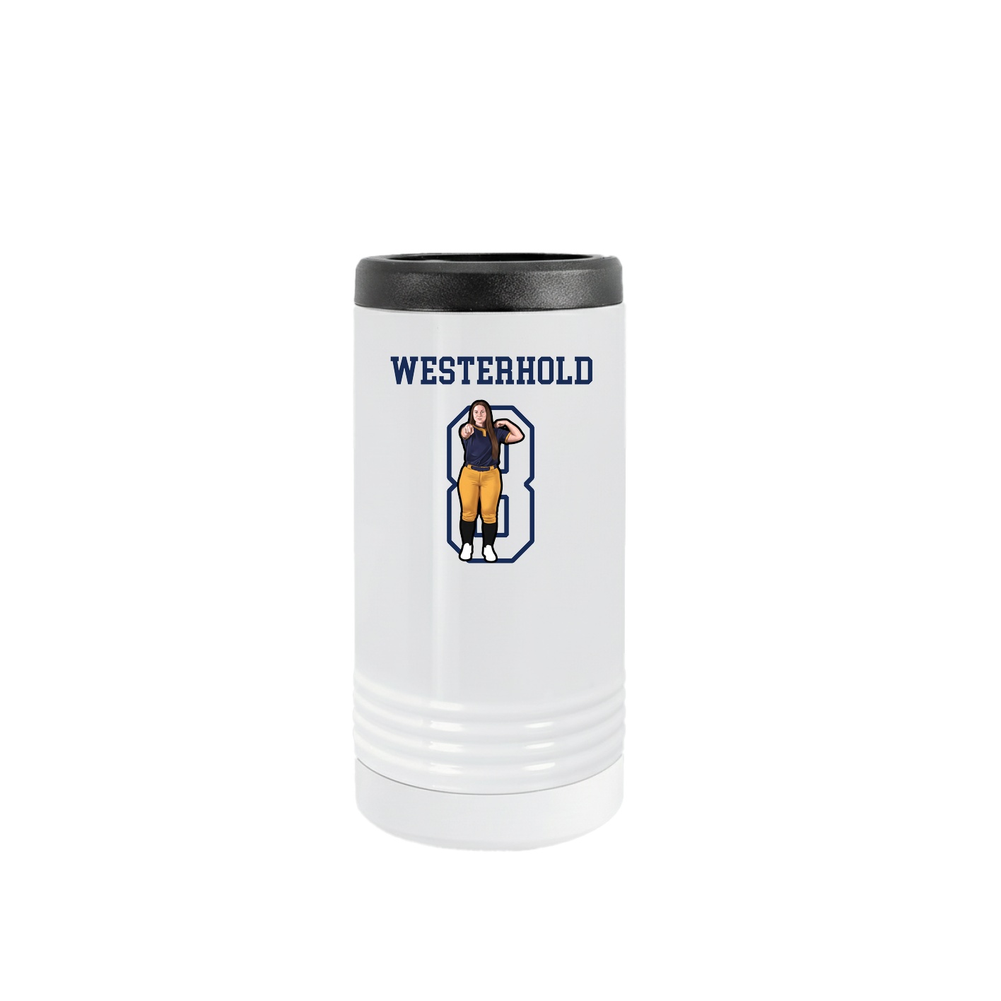 Slim Beverage Holder — Shirsey in White