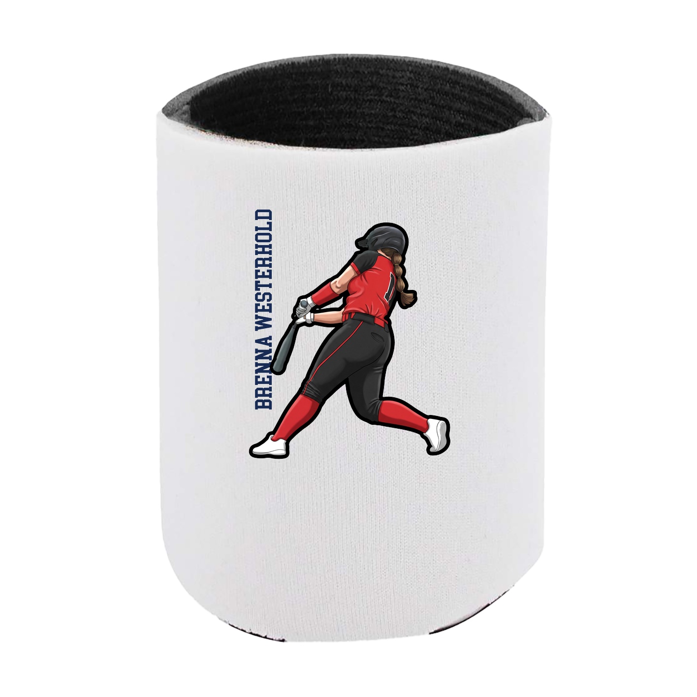 Can Holder — Name Vertical in White