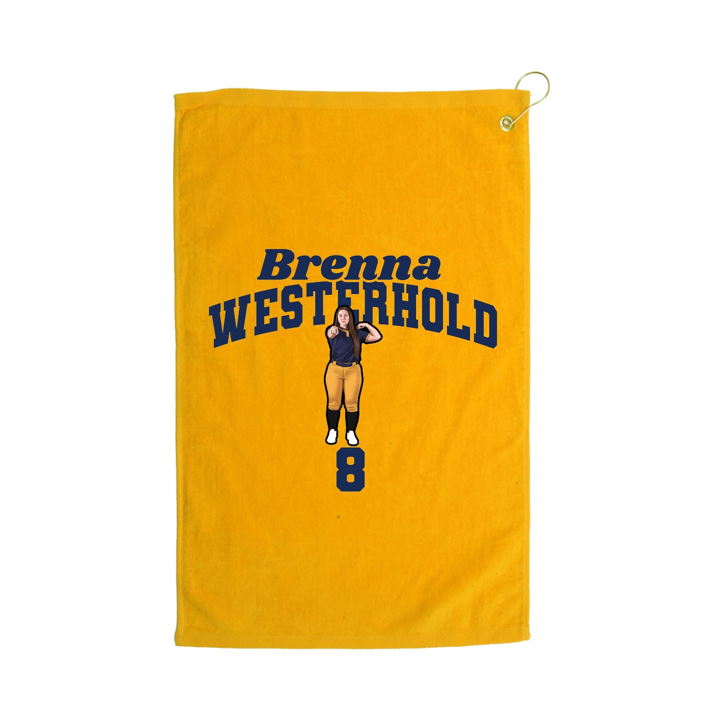 Golf Towel — Signature Arch in Gold