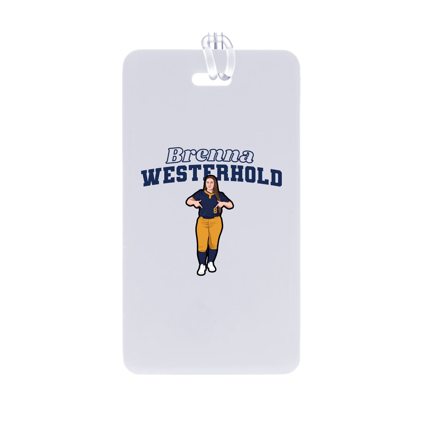 Bag Tag — Name Arch in Classic