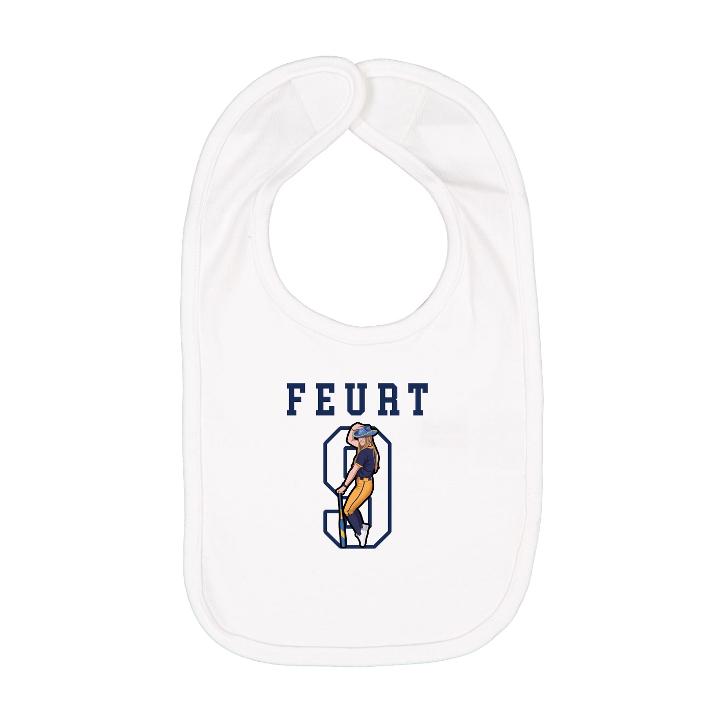 Infant Bib — Shirsey in White