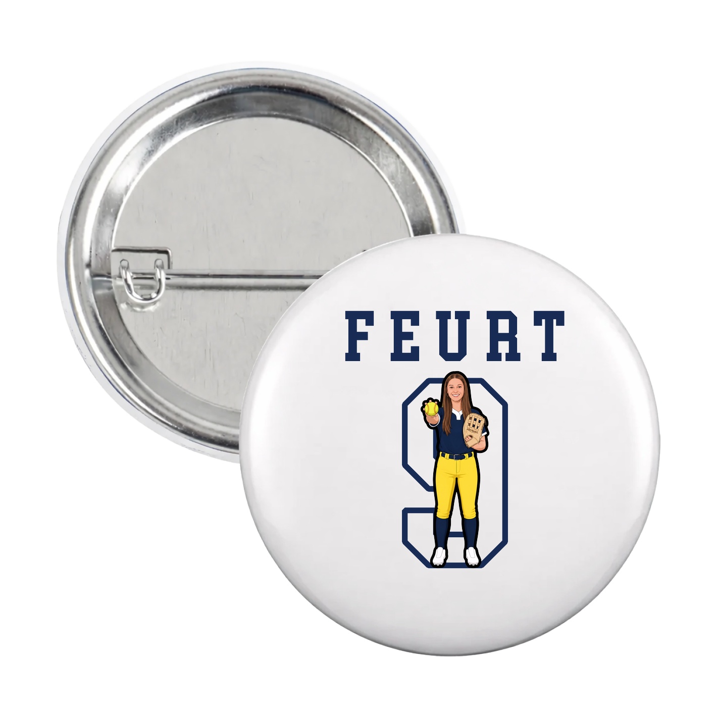 Game Day Button — Shirsey in White