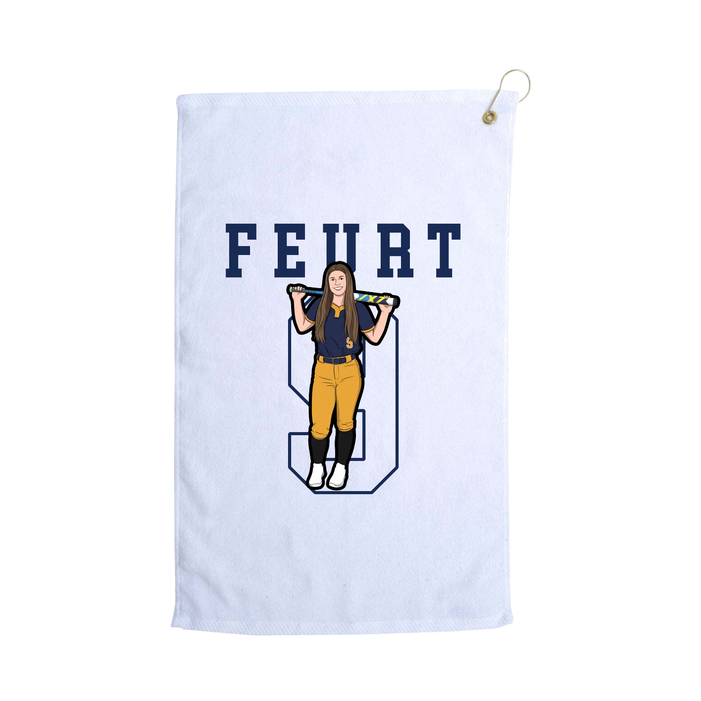 Golf Towel — Shirsey in White