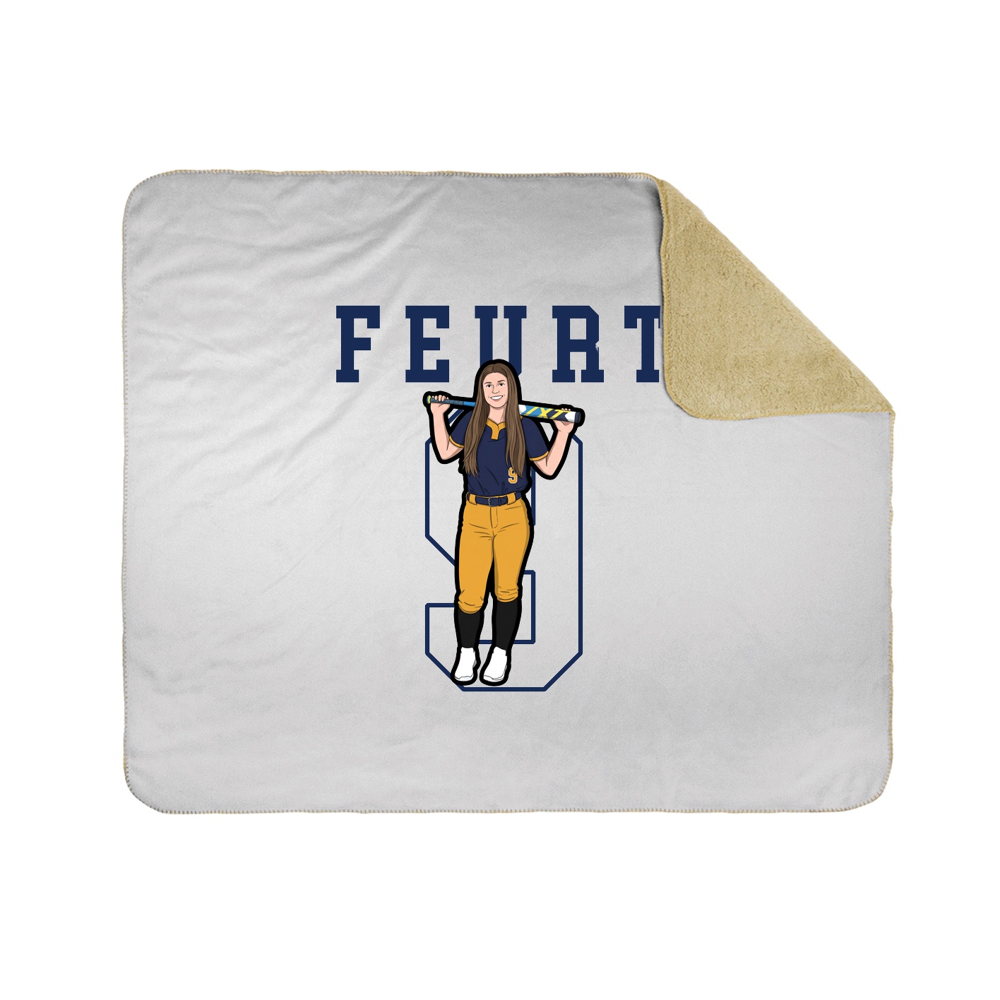 Throw Blanket — Shirsey in White