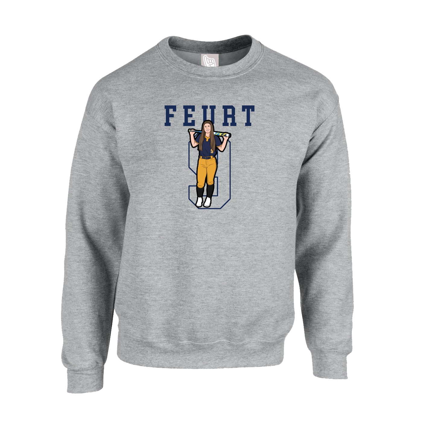 Fleece Crew — Shirsey in Grey