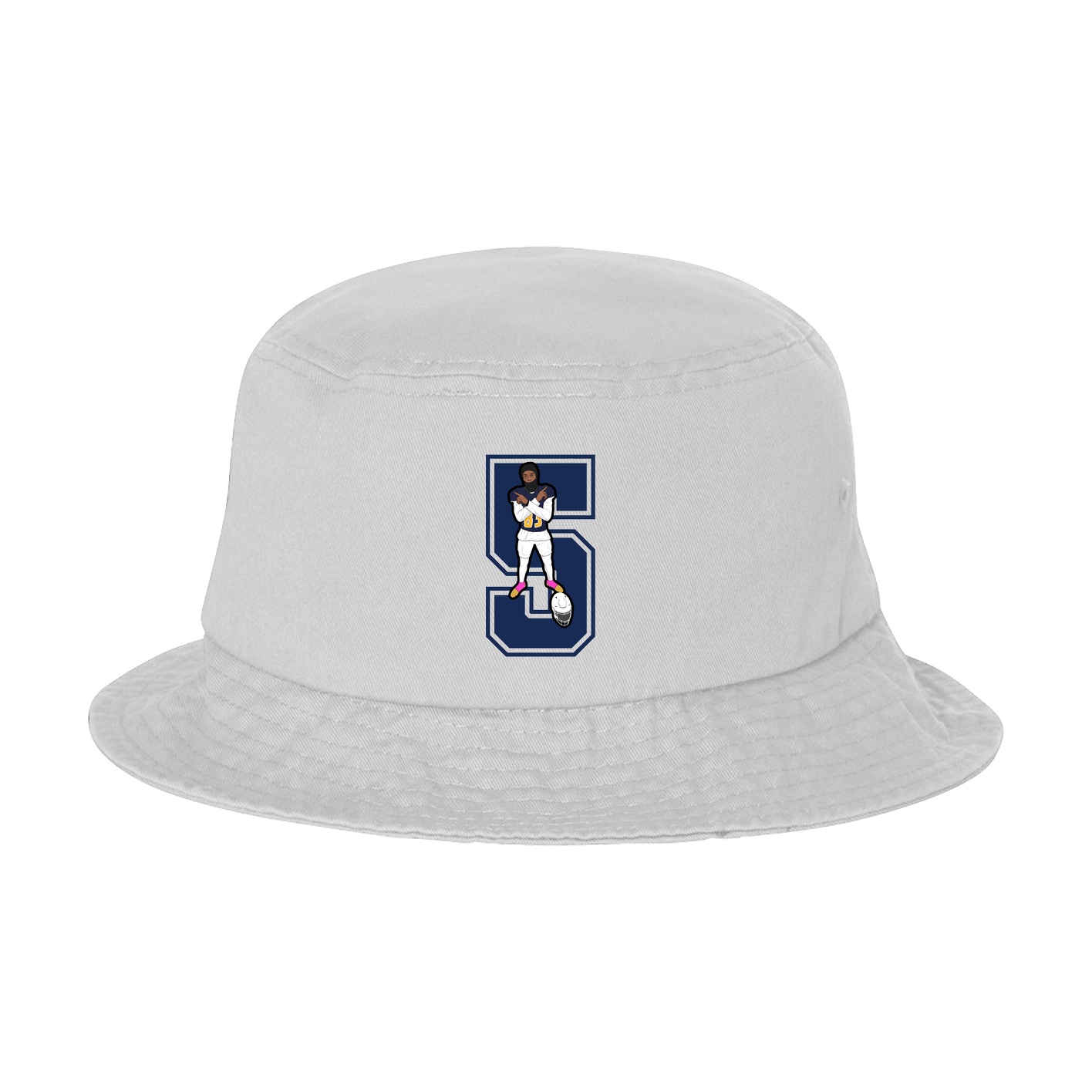 Bucket Cap — Number in White