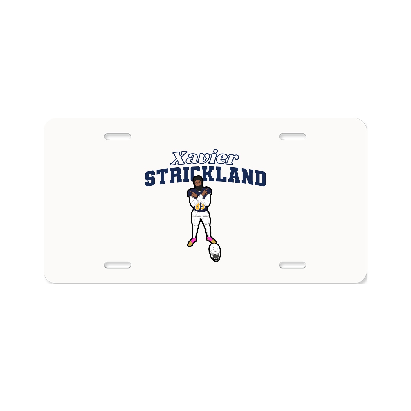 License Plate — Name Arch in Classic