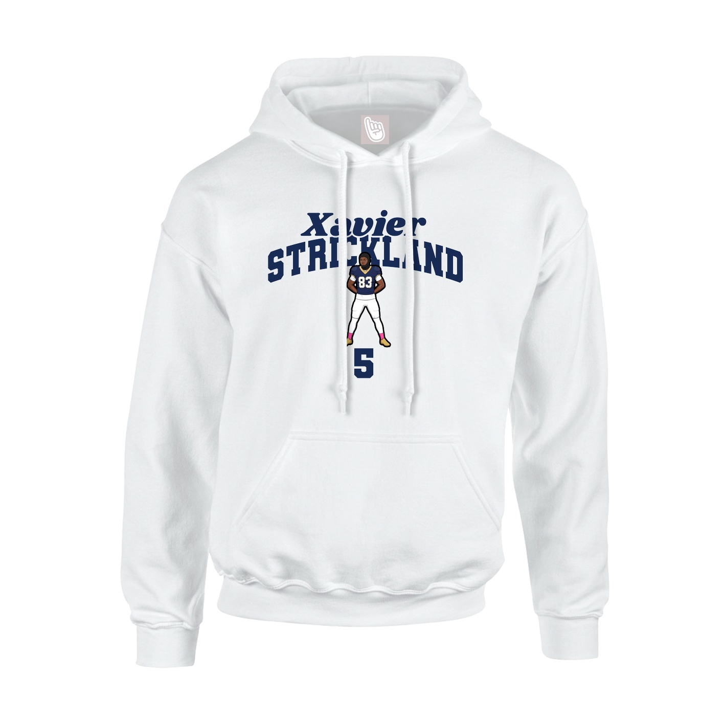 Hoodie — Signature Arch in White