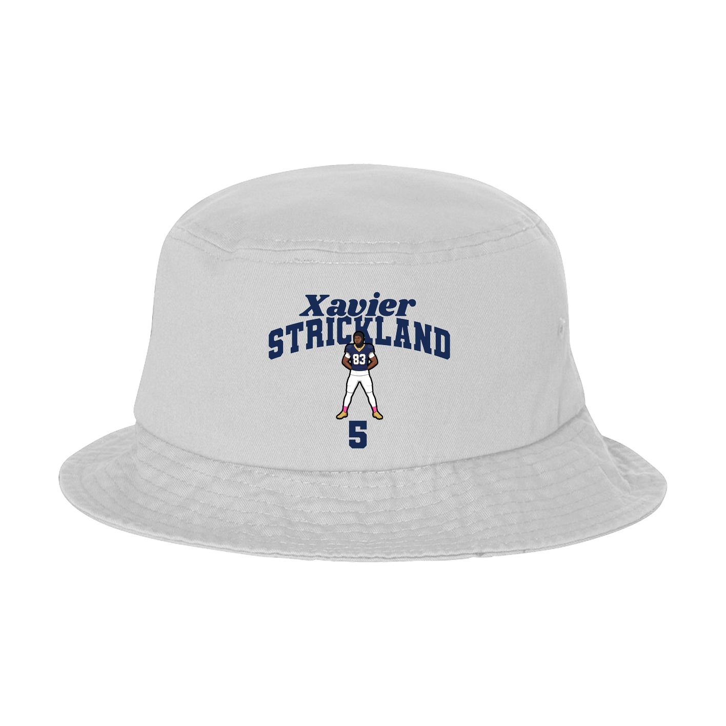Bucket Cap — Signature Arch in White