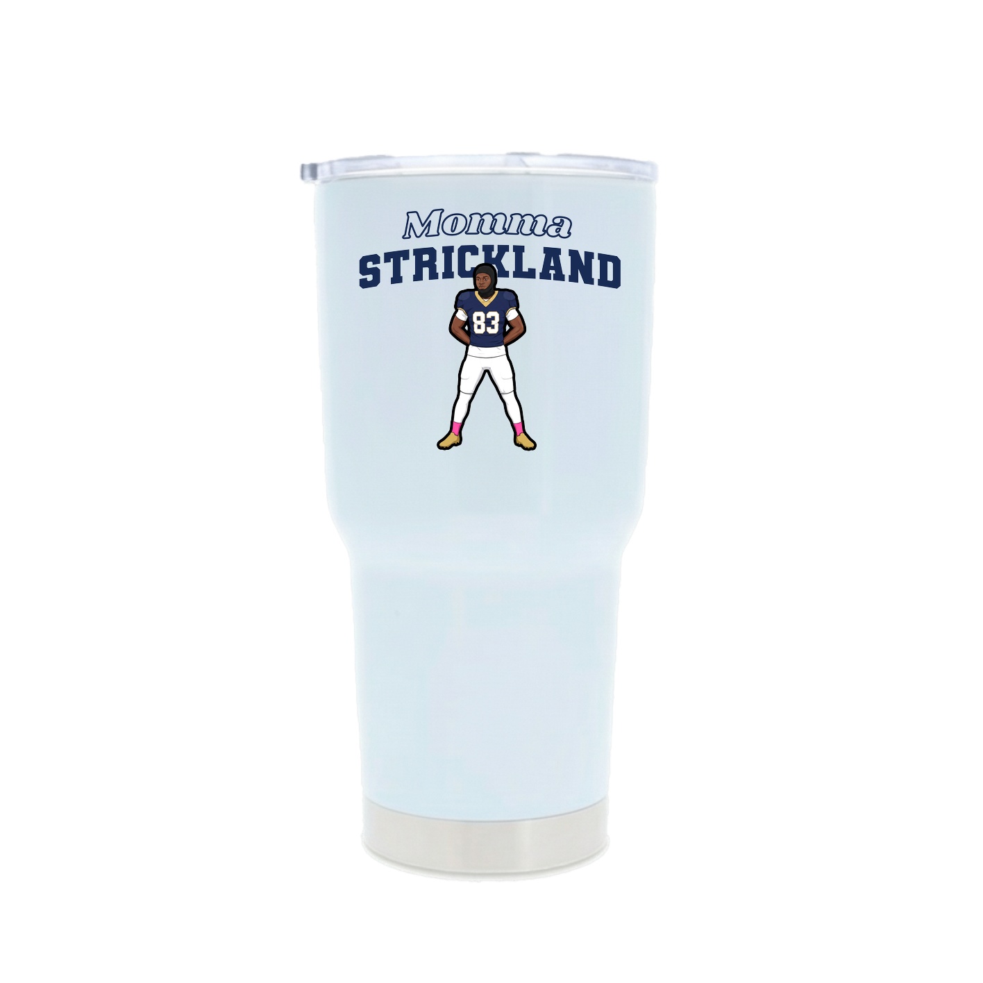30oz Stainless Steel Tumbler — Mothers Day Block in White