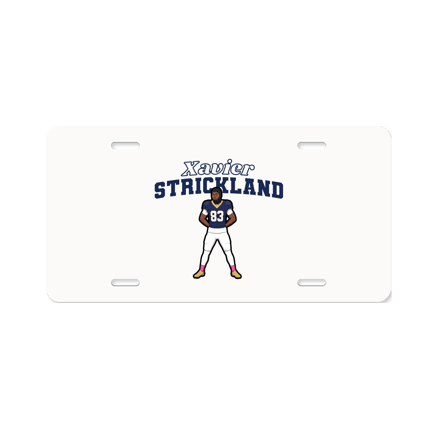 License Plate — Name Arch in Classic