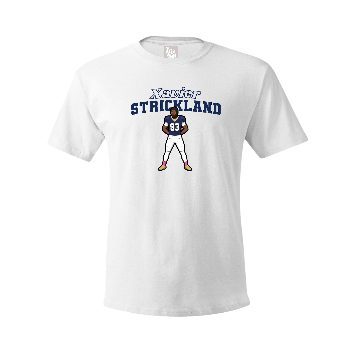 Youth Tee — Name Arch in White