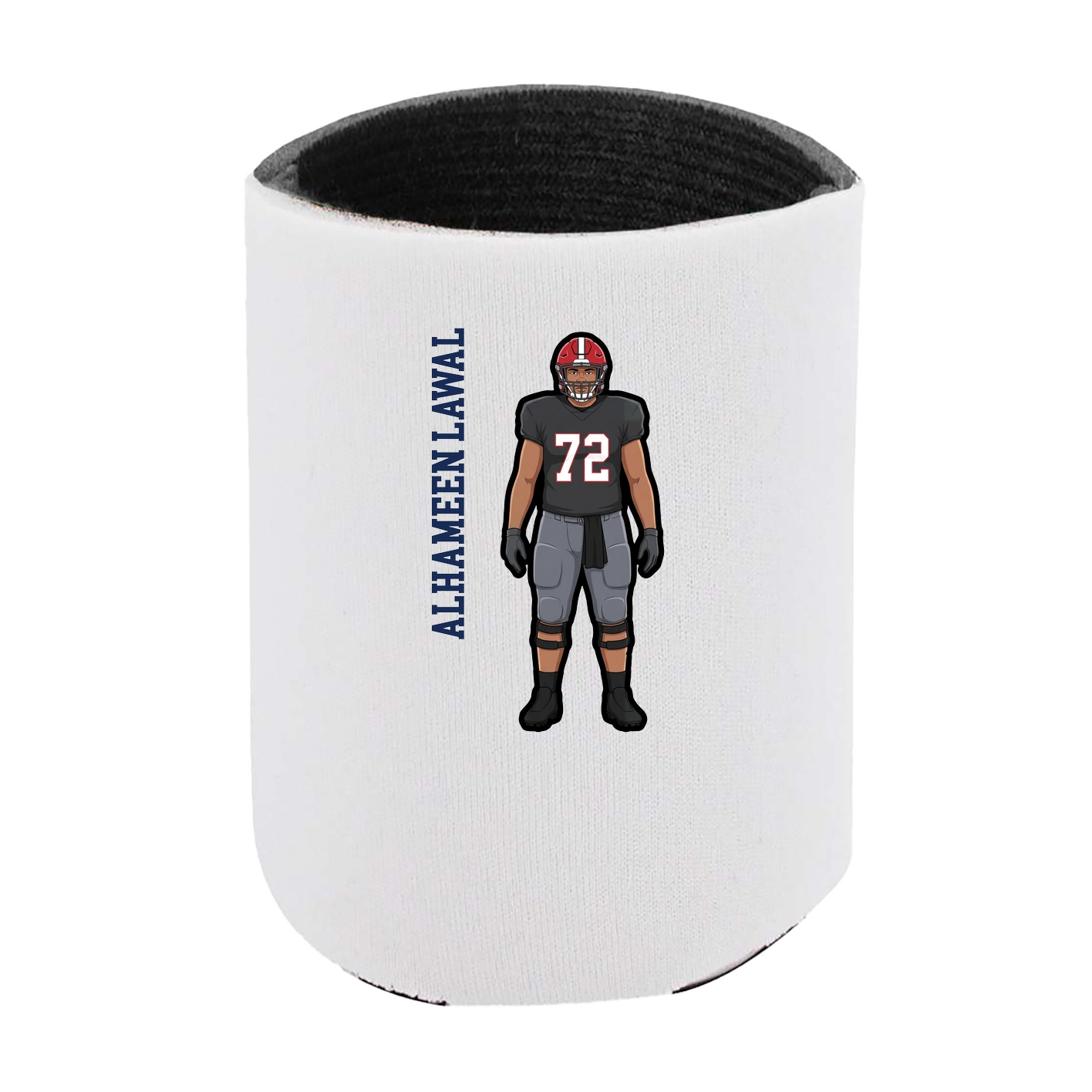 Can Holder — Name Vertical in White