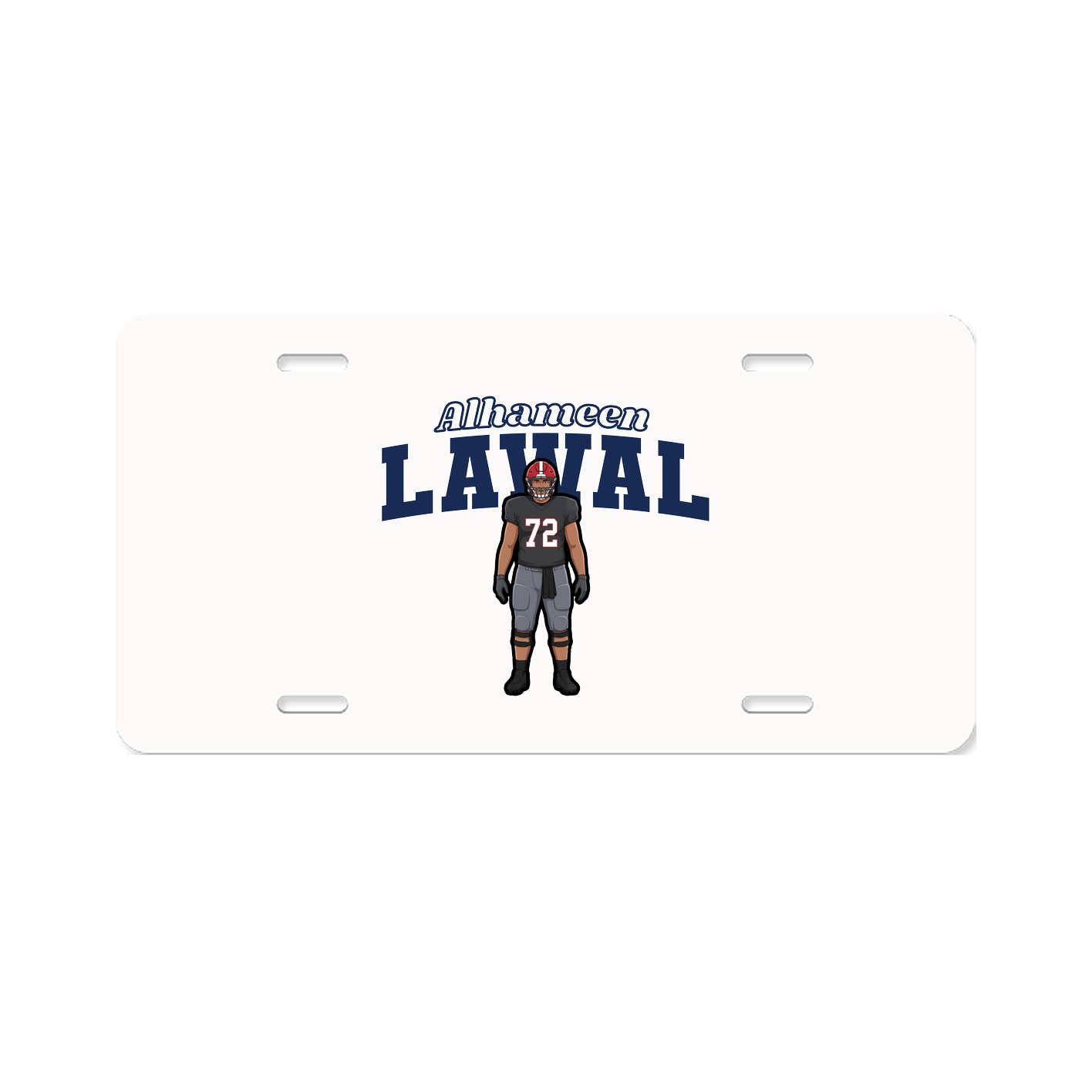License Plate — Name Arch in Classic