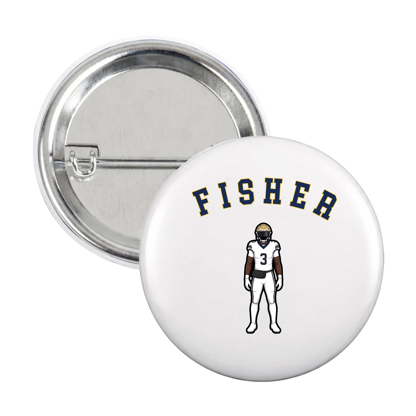 Game Day Button — Shirsey Arch in White