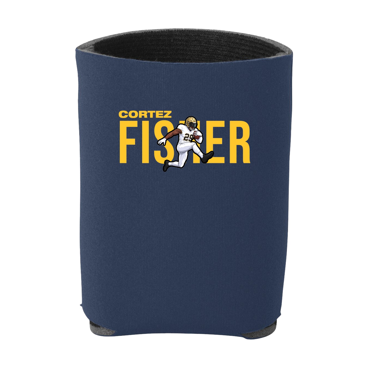Can Holder — Player Name in Navy