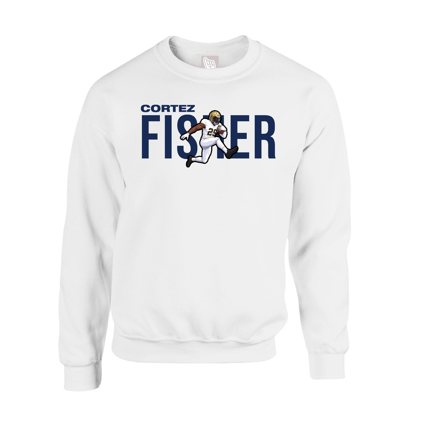 Fleece Crew — Player Name in White