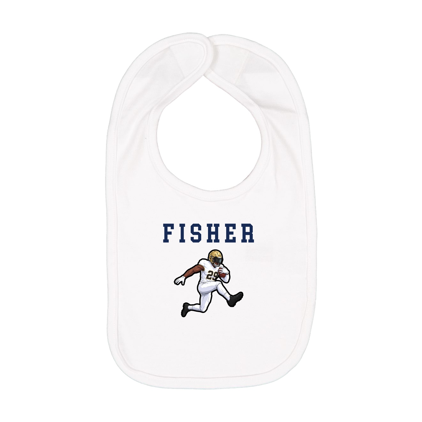 Infant Bib — Shirsey in White