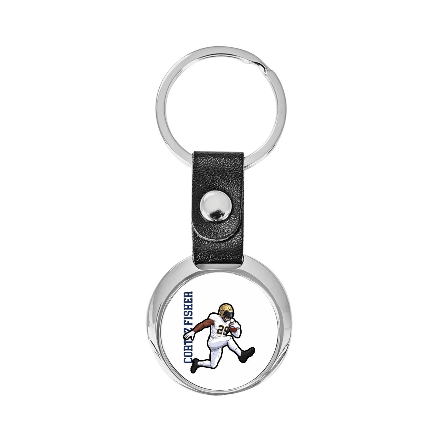 Key Chain — Name Vertical in Classic