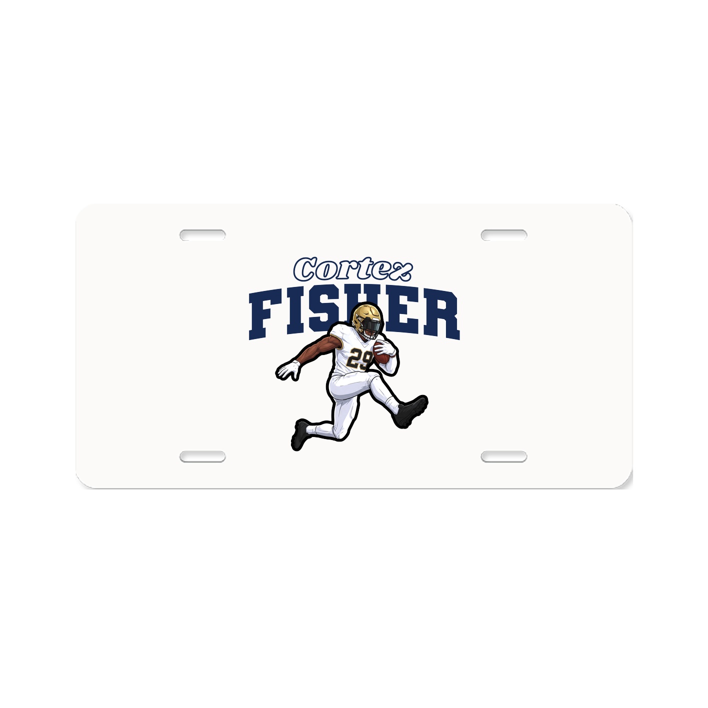 License Plate — Name Arch in Classic