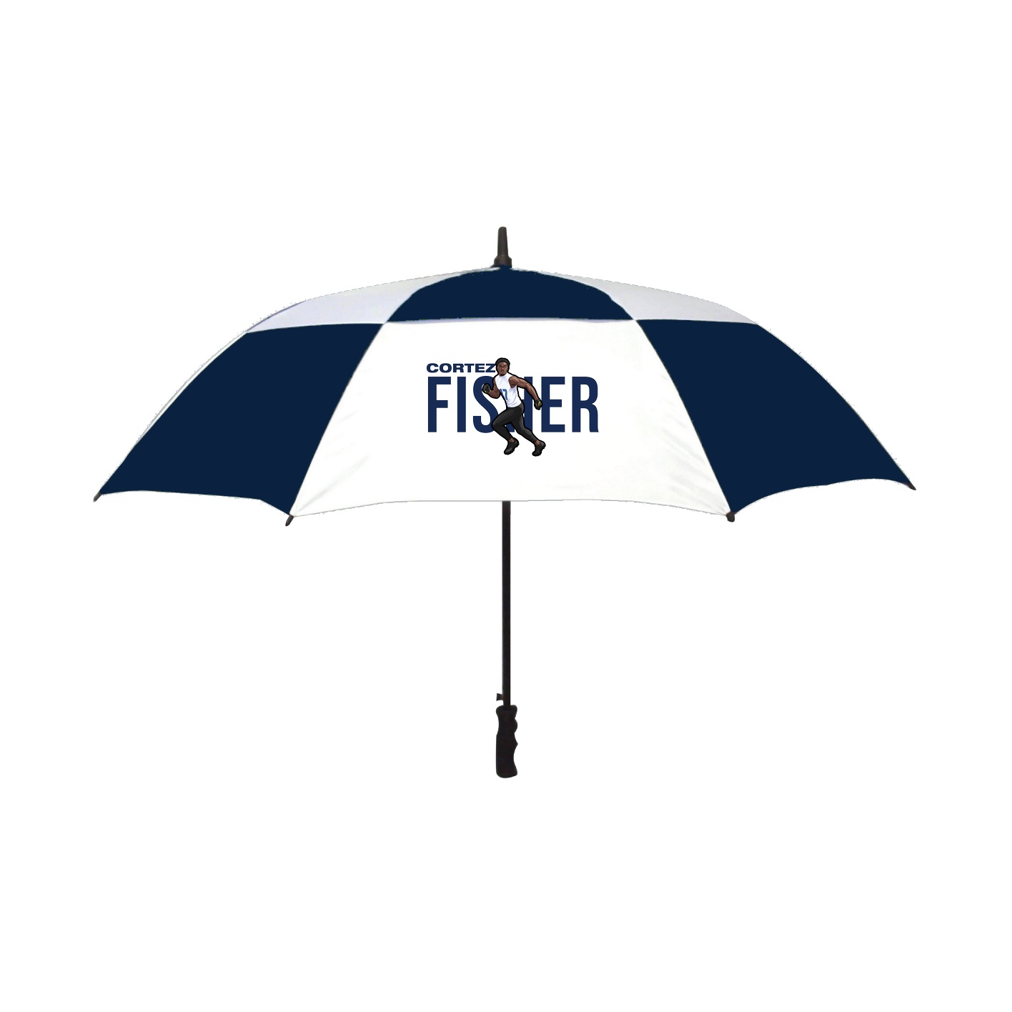 Golf Umbrella — Player Name in Navy