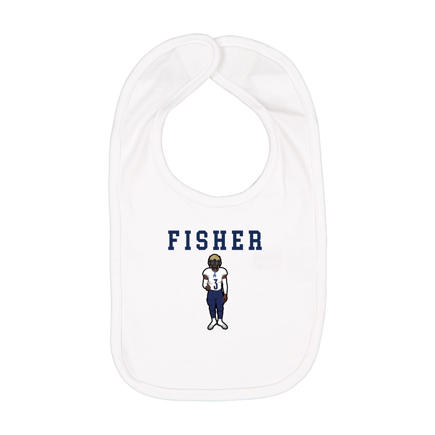 Infant Bib — Shirsey in White