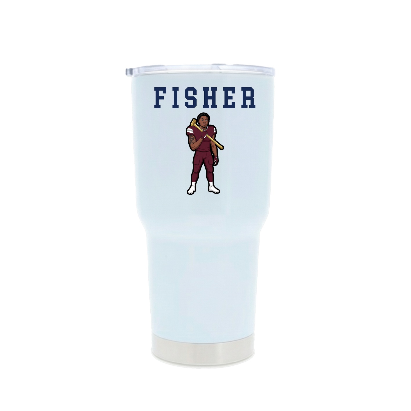 30oz Stainless Steel Tumbler — Shirsey in White