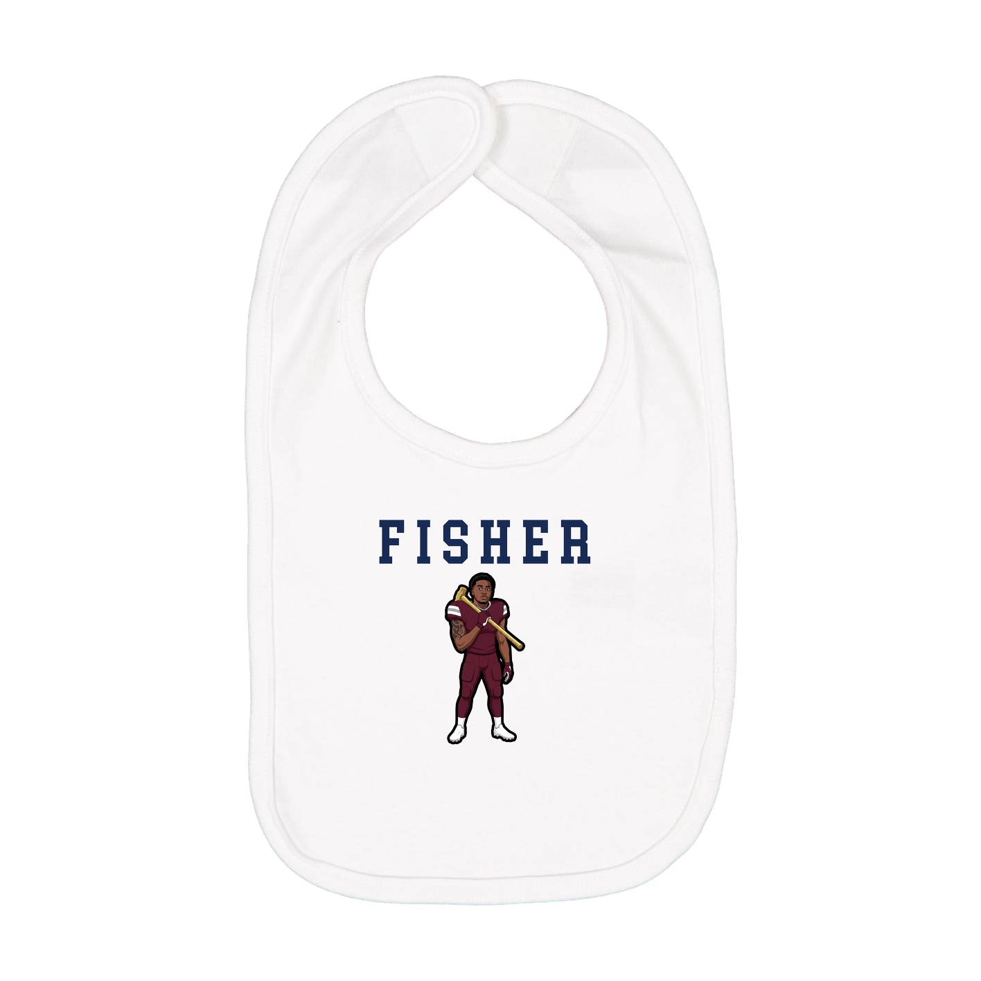 Infant Bib — Shirsey in White