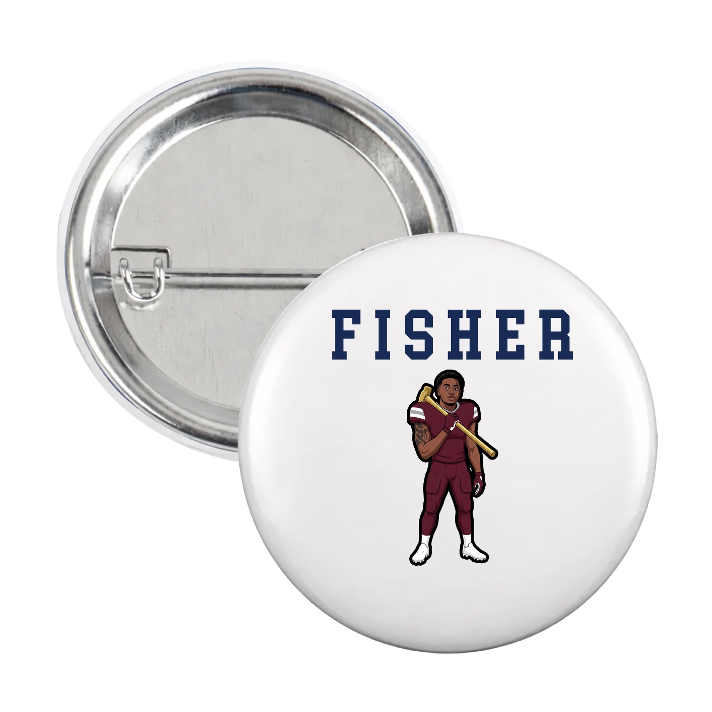 Game Day Button — Shirsey in White