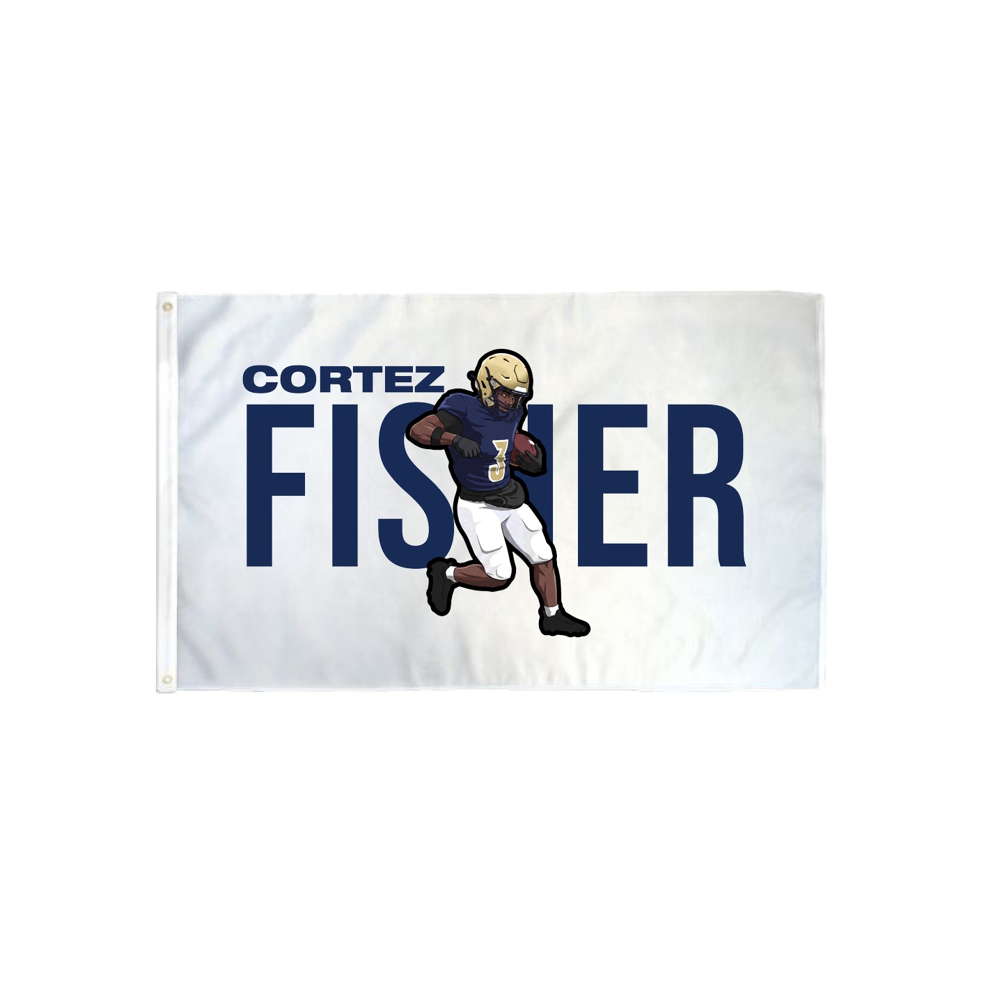 3x5 Flag — Player Name in Classic