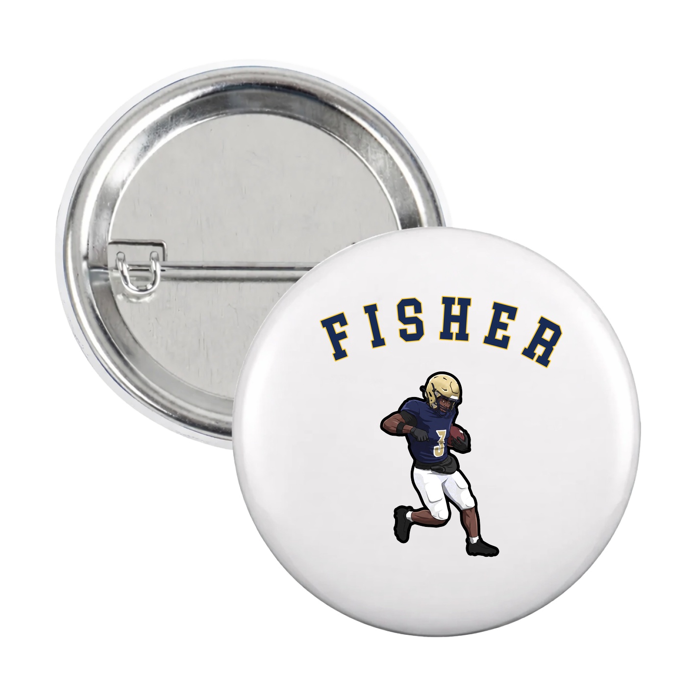 Game Day Button — Shirsey Arch in White