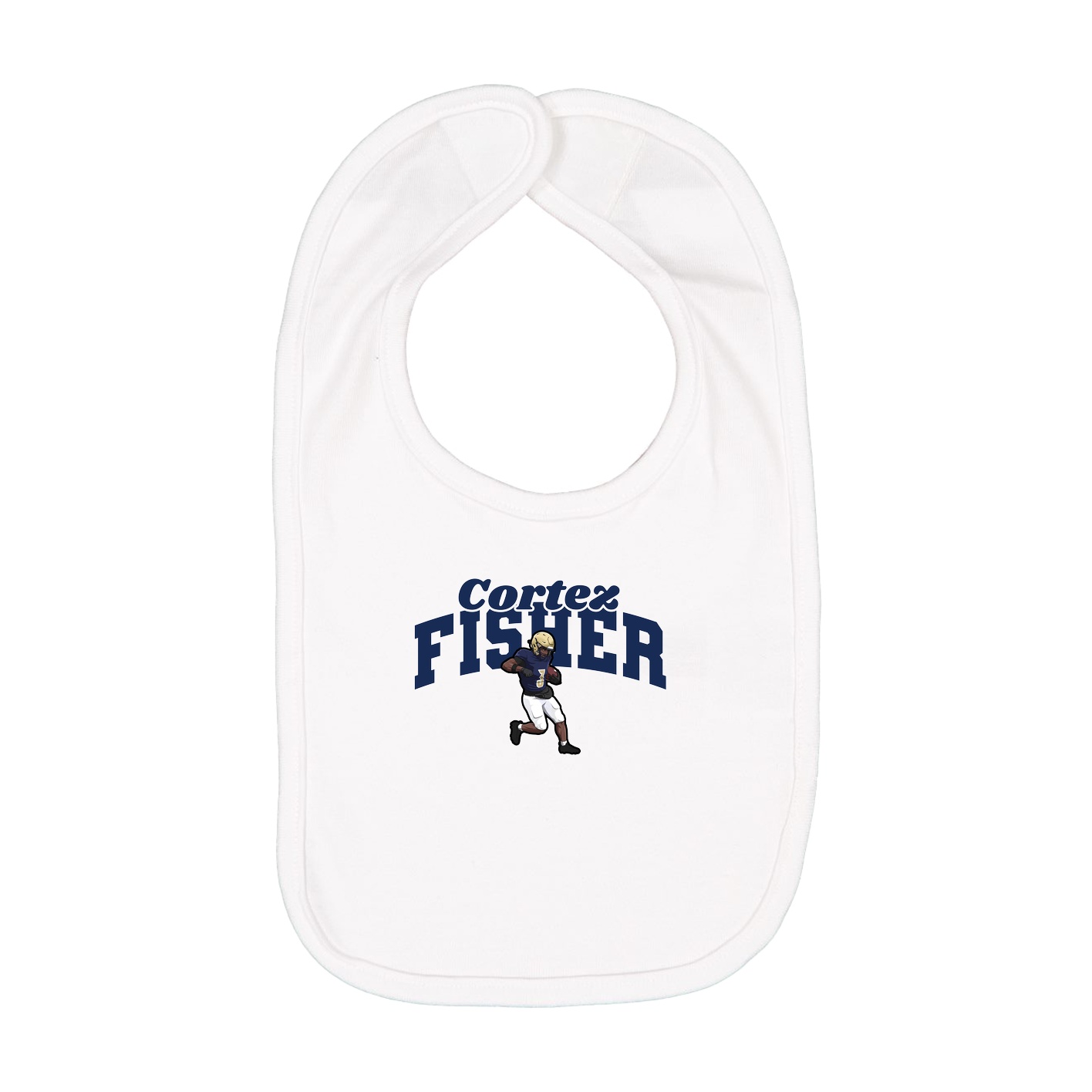 Infant Bib — Signature Arch in White