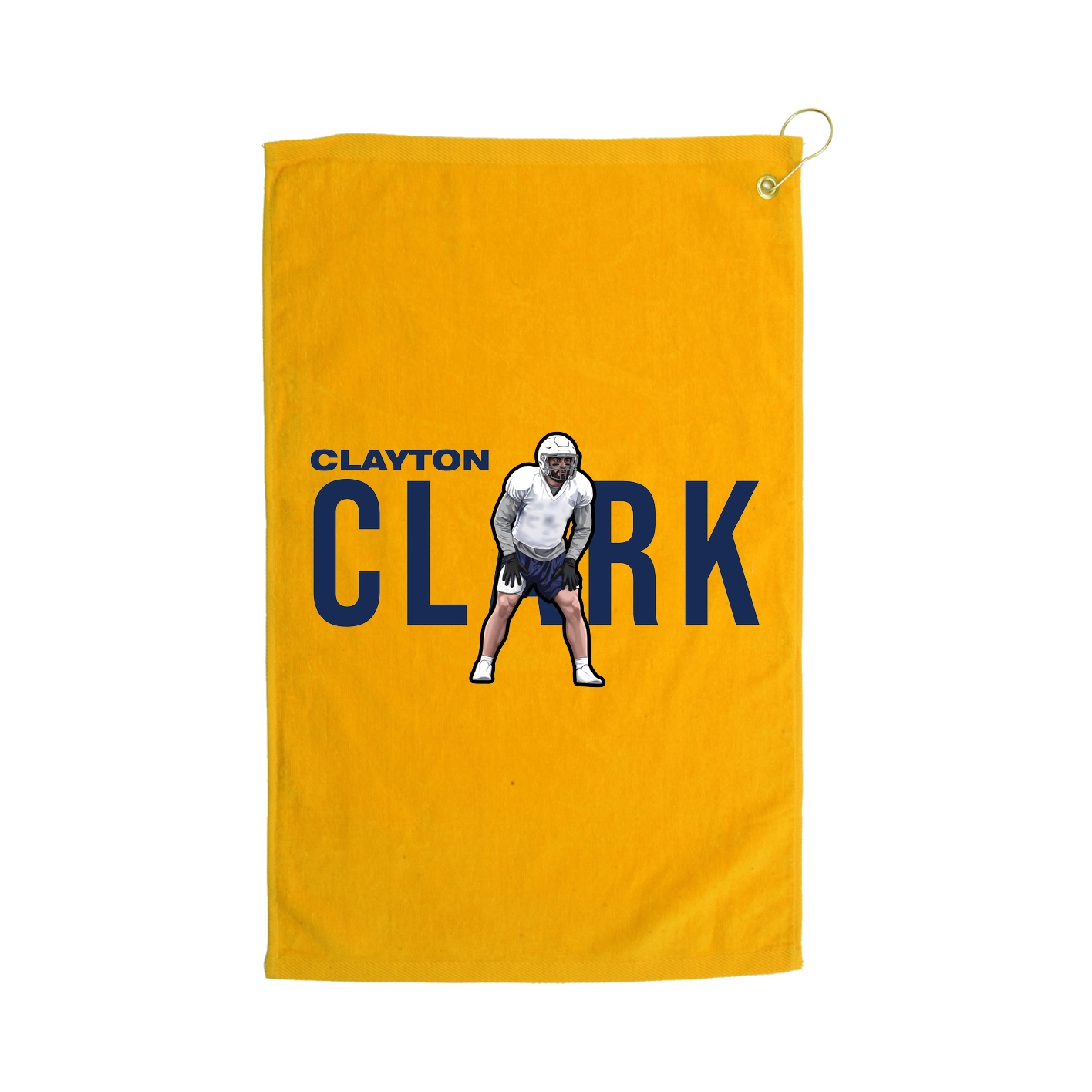 Golf Towel — Player Name in Gold