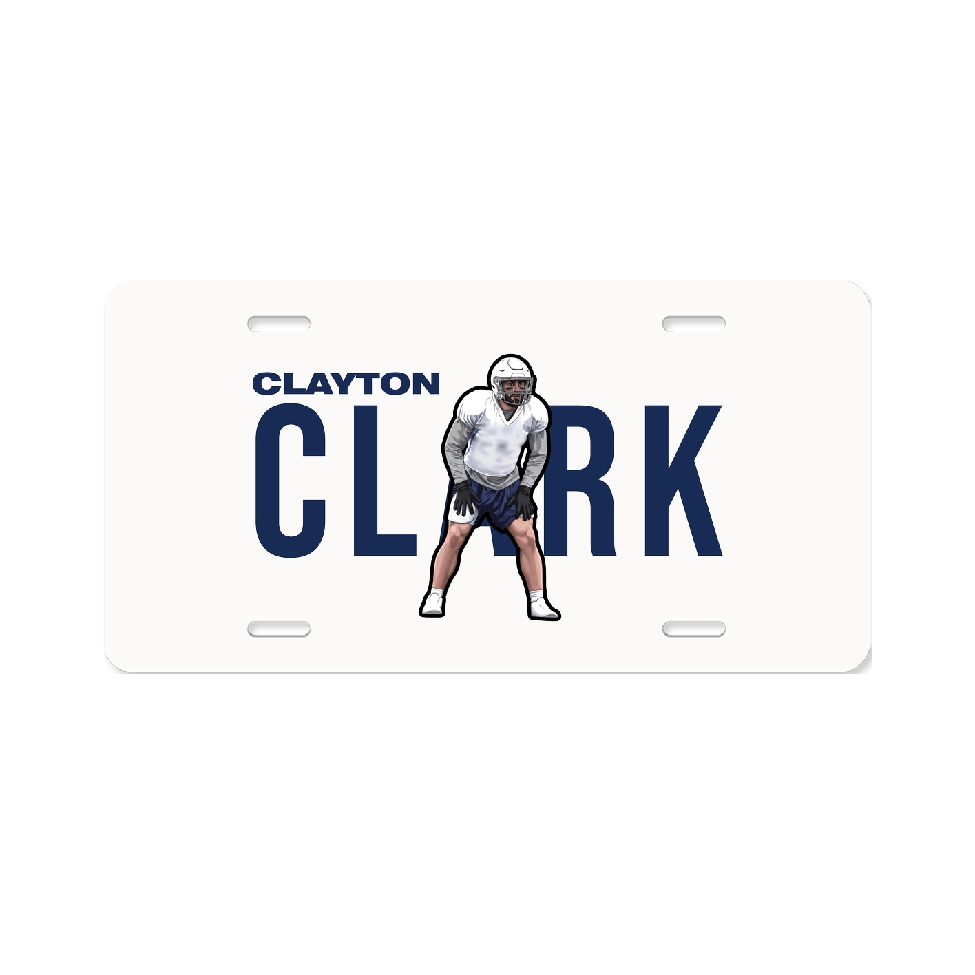 License Plate — Player Name in Classic