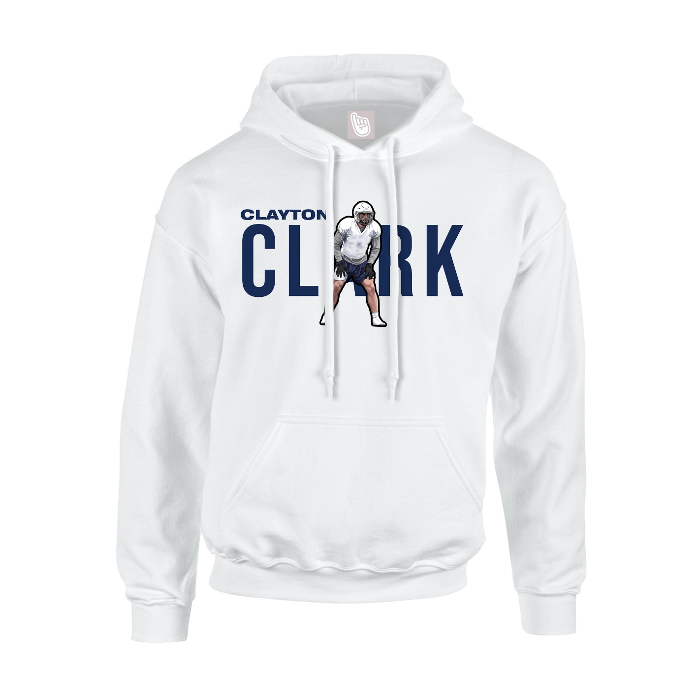 Hoodie — Player Name in White
