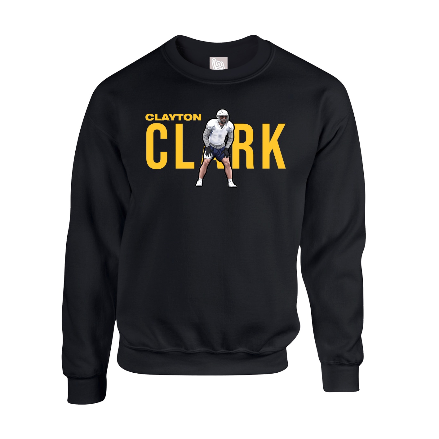 Fleece Crew — Player Name in Black