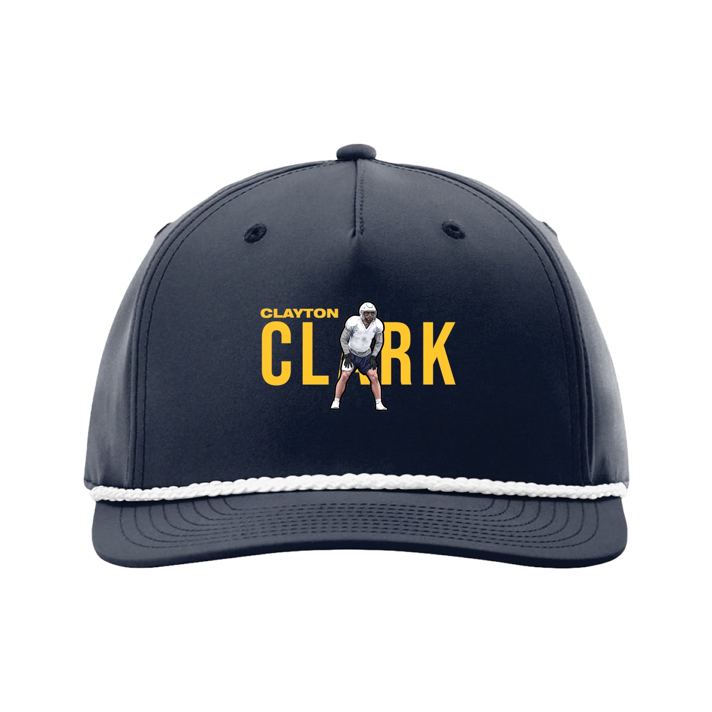 Five-Panel Classic Rope Cap — Player Name in Navy