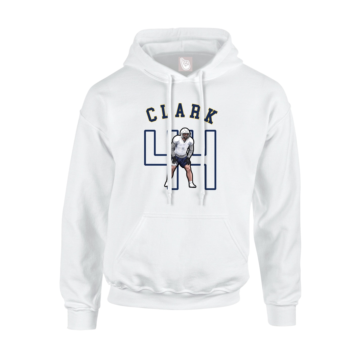 Youth Hoodie — Shirsey Arch in White