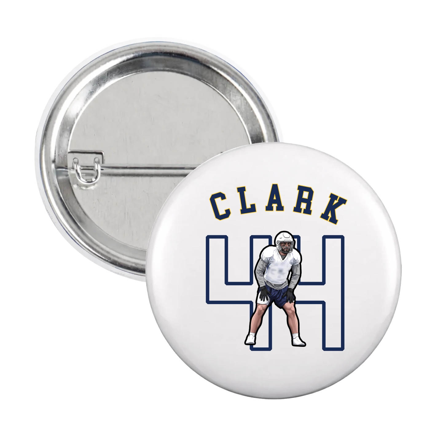 Game Day Button — Shirsey Arch in White