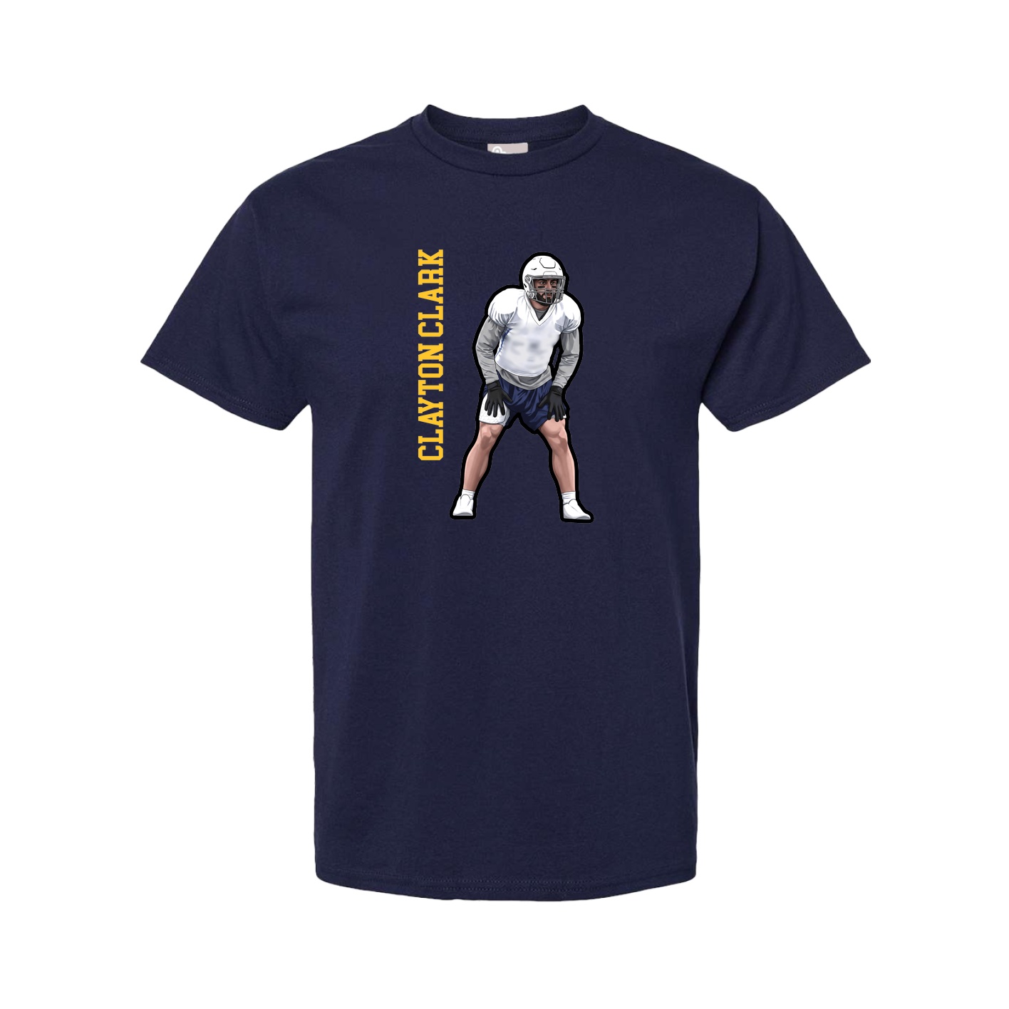 Youth Tee — Name Vertical in Navy