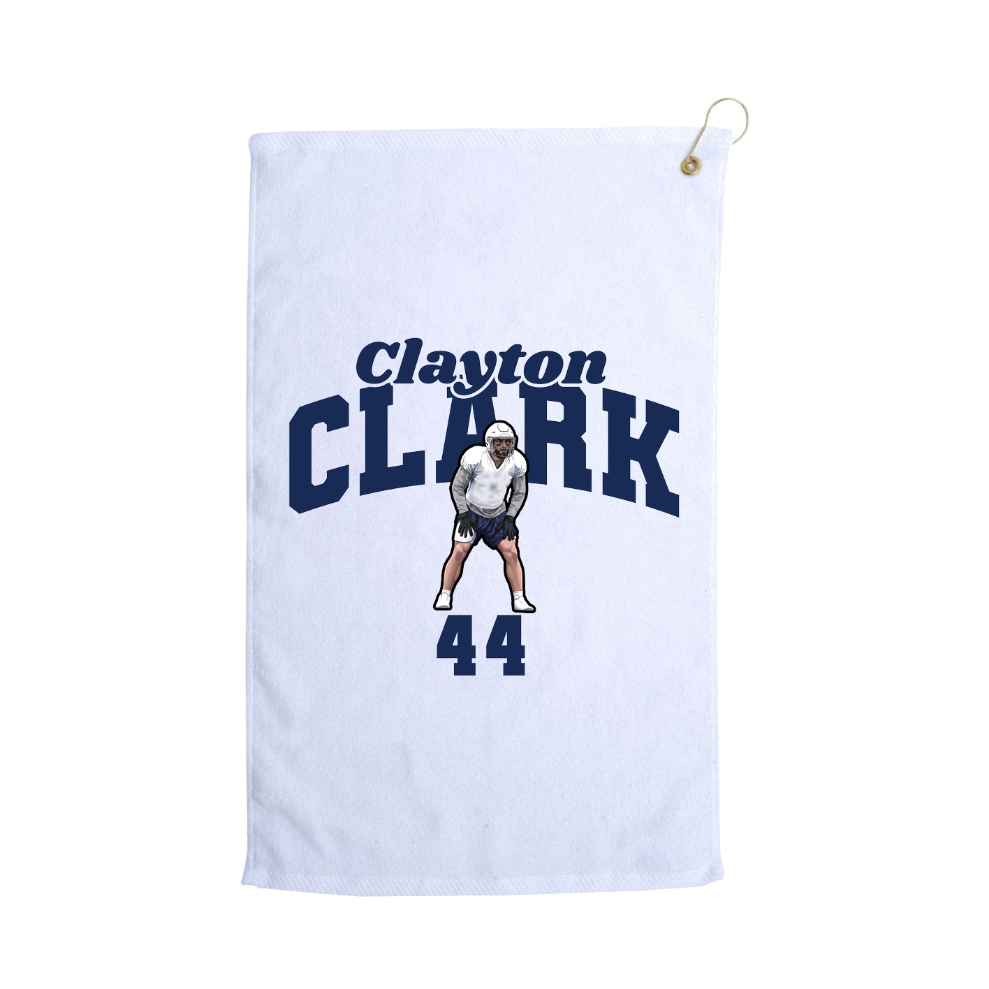 Golf Towel — Signature Arch in White