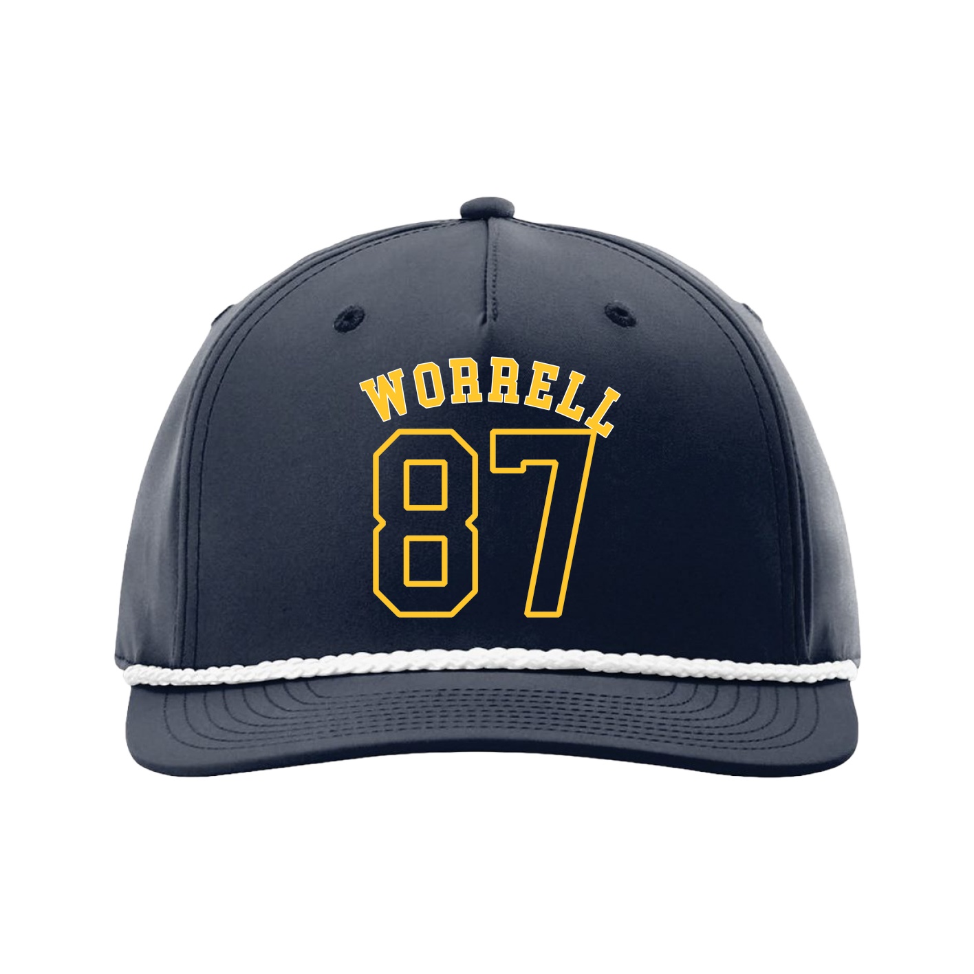 Five-Panel Classic Rope Cap — Shirsey Arch in Navy