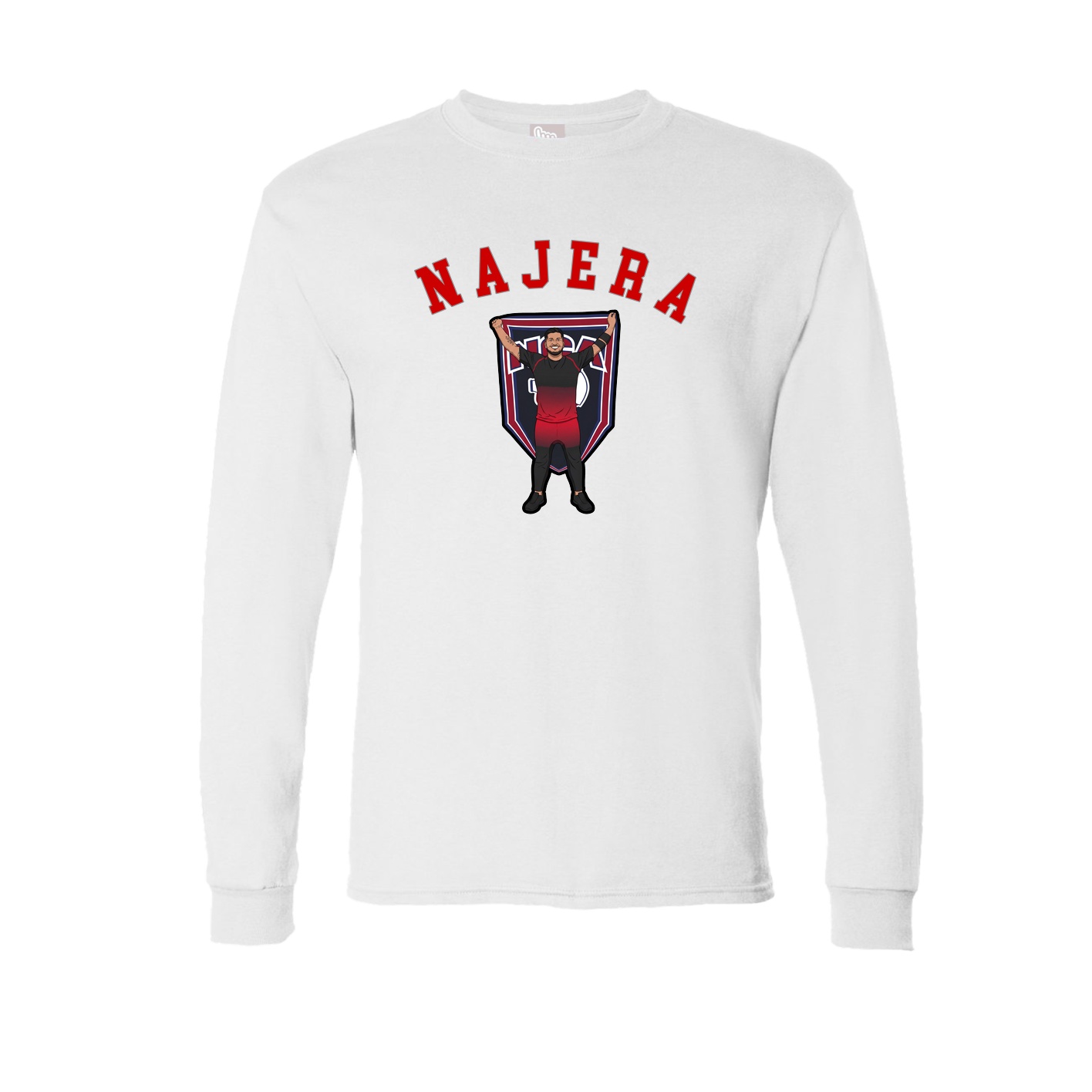 Long Sleeve Tee — Shirsey Arch in White