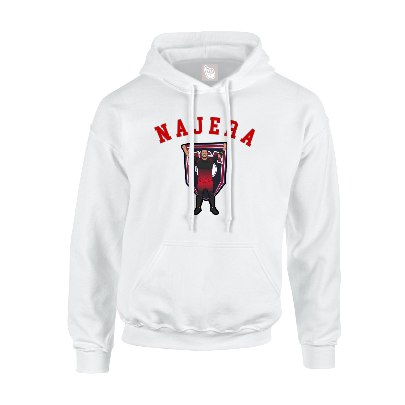 Youth Hoodie — Shirsey Arch in White