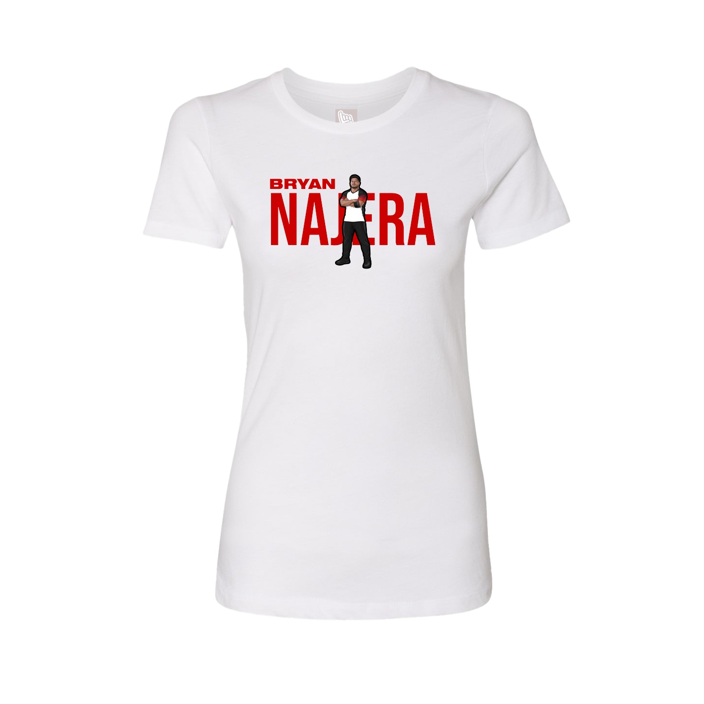 Womens Tee — Player Name in White