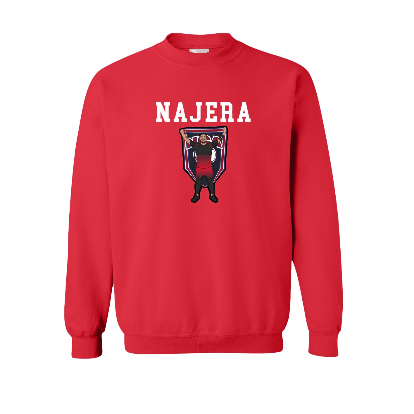 Fleece Crew — Shirsey in Red