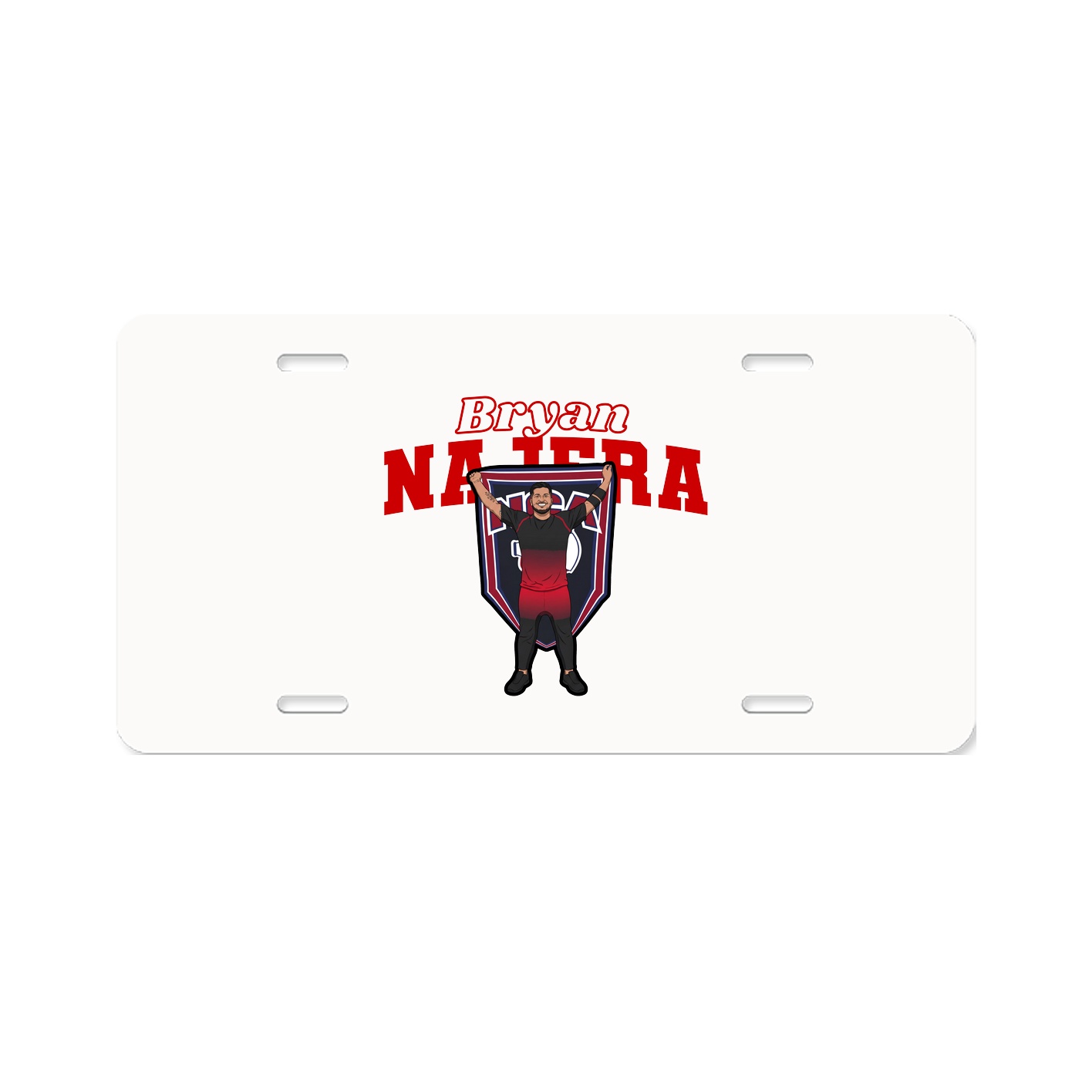 License Plate — Name Arch in Classic