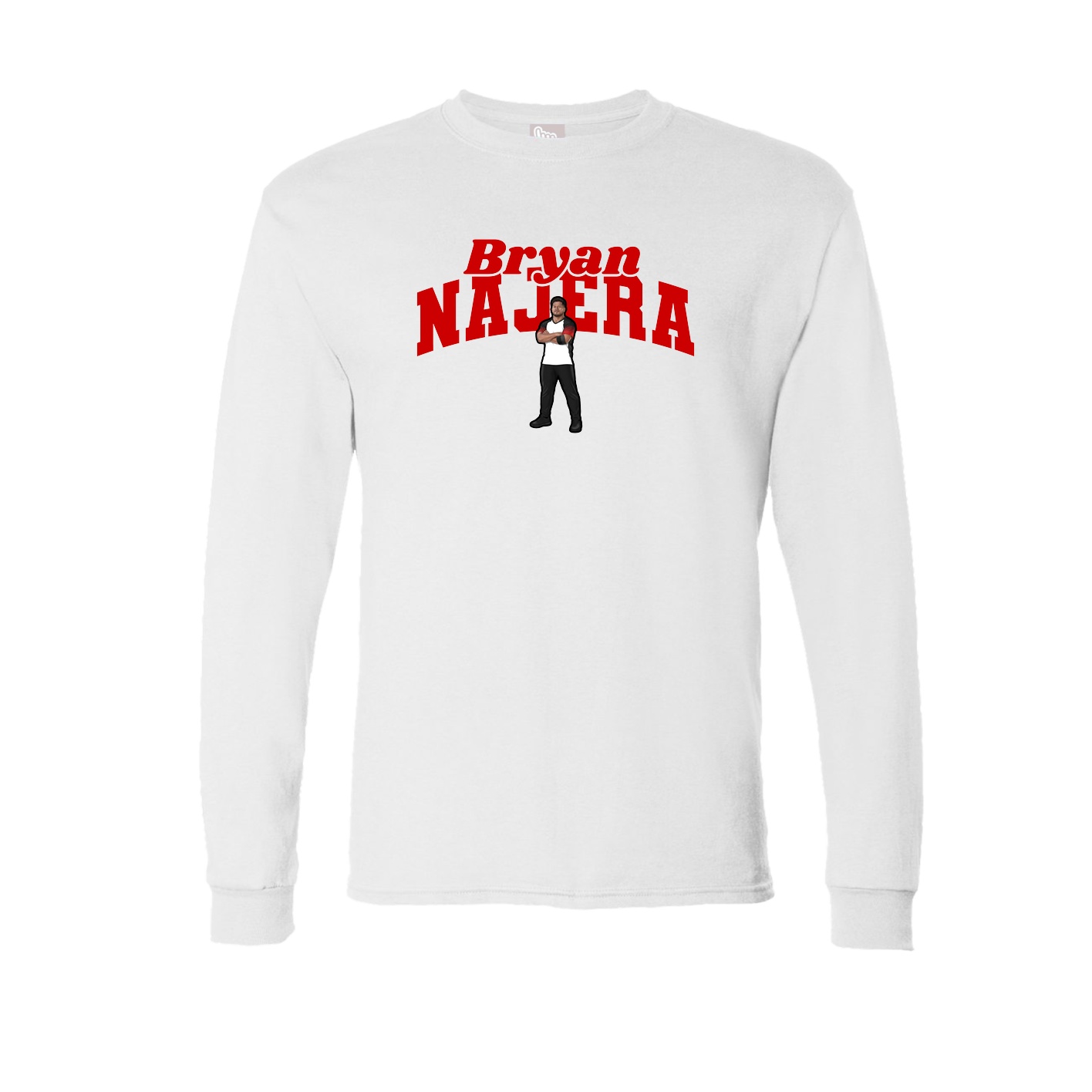 Long Sleeve Tee — Signature Arch in White