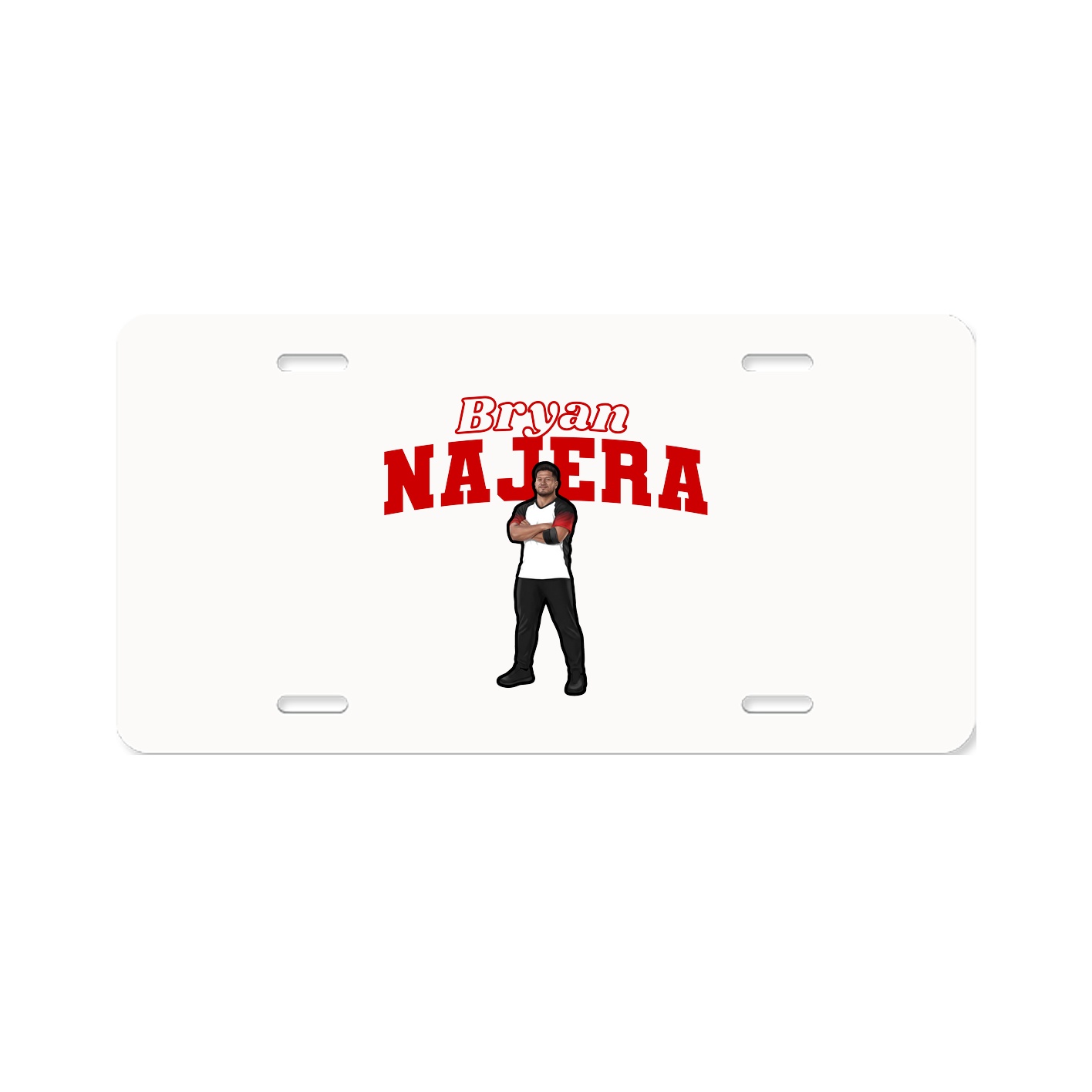 License Plate — Name Arch in Classic